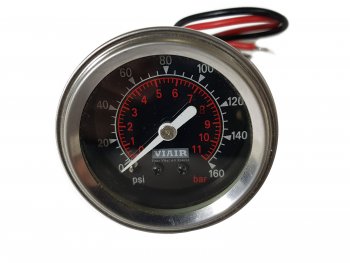 1 999 р. Манометр VIAIR 2 160 PSI, с подсветкой, черный Viair 90088  с доставкой в г. Воронеж. Увеличить фотографию 5