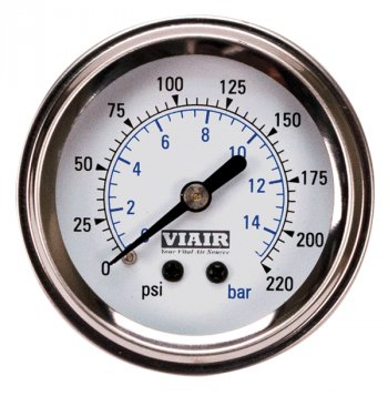 1 999 р. Манометр VIAIR 2 220 PSI, с подсветкой, белый Viair 90089  с доставкой в г. Воронеж. Увеличить фотографию 1