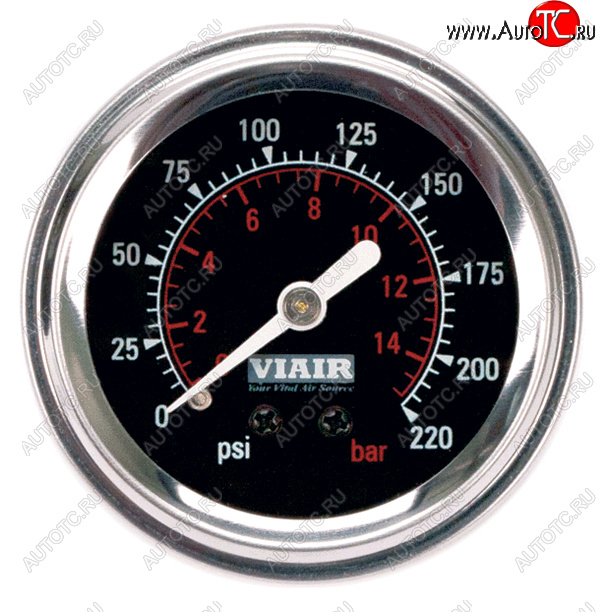 1 999 р. Манометр VIAIR 2 220 PSI, с подсветкой, черный Viair 90090  с доставкой в г. Воронеж