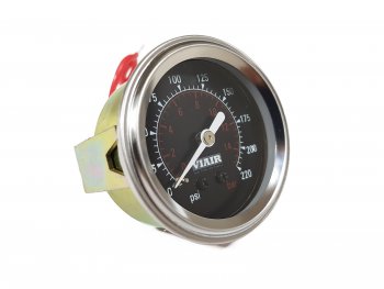 1 999 р. Манометр VIAIR 2 220 PSI, с подсветкой, черный Viair 90090  с доставкой в г. Воронеж. Увеличить фотографию 2