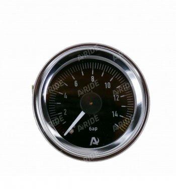 2 699 р. Манометр ARIDE 53 мм, 2х15 бар (220 PSI), 2, черный Арайд м 53 2 15  с доставкой в г. Воронеж. Увеличить фотографию 1