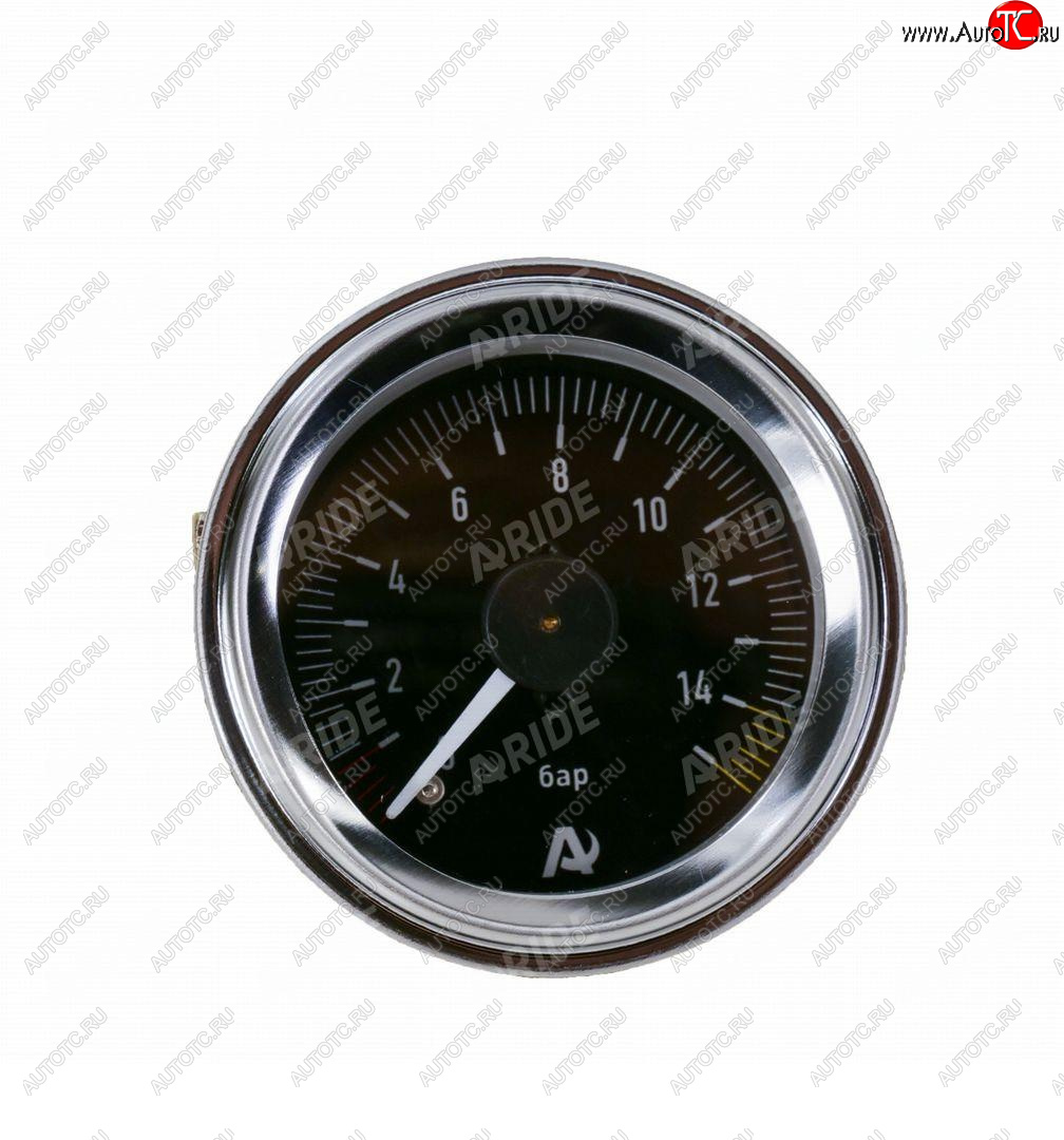 2 699 р. Манометр ARIDE 53 мм, 2х15 бар (220 PSI), 2, черный Арайд м 53 2 15  с доставкой в г. Воронеж