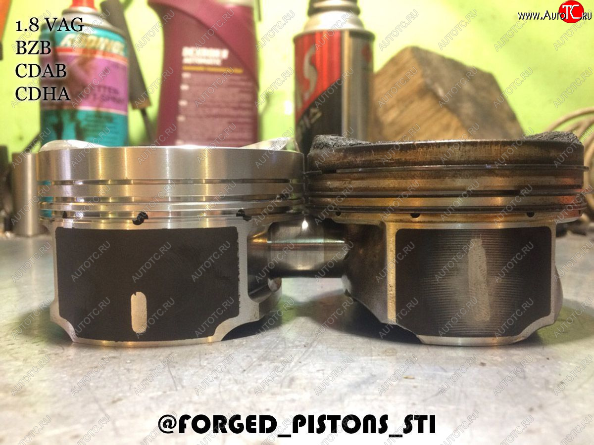 18 599 р. Поршни СТИ VolksWagen 1,8 BZB, CDAB под палец 2351мм кольца 1,21,52,0  153891738  с доставкой в г. Воронеж