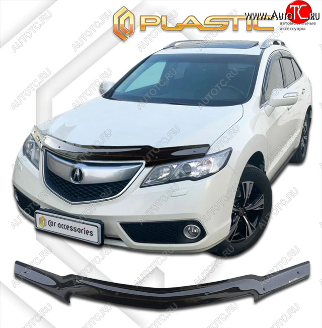 1 999 р. Дефлектор капота CA-Plastic  Acura RDX  TB3, TB4 (2012-2018) дорестайлинг, рестайлинг (classic черный, без надписи)  с доставкой в г. Воронеж