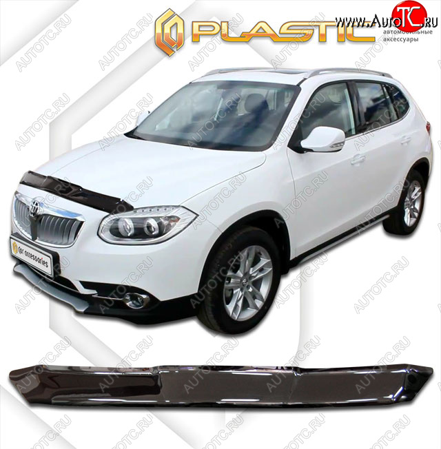 1 899 р. Дефлектор капота CA-Plastic  Brilliance V5 (2012-2018) (classic черный, без надписи)  с доставкой в г. Воронеж
