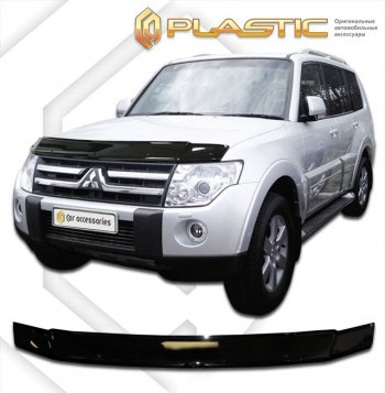 Дефлектор капота CA-Plastic Mitsubishi Pajero  4 V80 (2006-2014) дорестайлинг, 3 дв. 1-ый рестайлинг