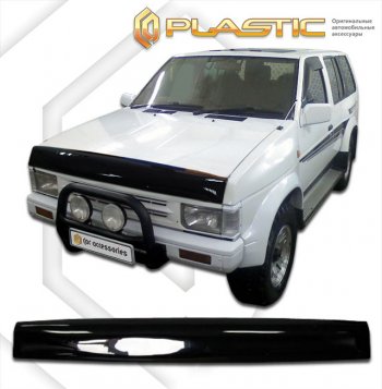 2 969 р. Дефлектор капота CA-Plastic Nissan Terrano WD21 дорестайлинг (1985-1995) (серия Сlassic черный, без надписи)  с доставкой в г. Воронеж. Увеличить фотографию 2