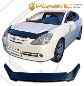 2 079 р. Дефлектор капота (2006) CA-Plastic  Toyota Caldina  T240 (2005-2007) универсал рестайлинг (серия Сlassic черный, без надписи)  с доставкой в г. Воронеж. Увеличить фотографию 2