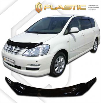 2 079 р. Дефлектор капота CA-Plastic  Toyota Ipsum  ACM20 (2003-2009) рестайлинг (серия Сlassic черный, без надписи)  с доставкой в г. Воронеж. Увеличить фотографию 2