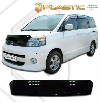1 999 р. Дефлектор капота CA-Plastic  Toyota Voxy  минивэн (2001-2007) R60 дорестайлинг, R60 рестайлинг (серия Сlassic черный, без надписи)  с доставкой в г. Воронеж. Увеличить фотографию 2
