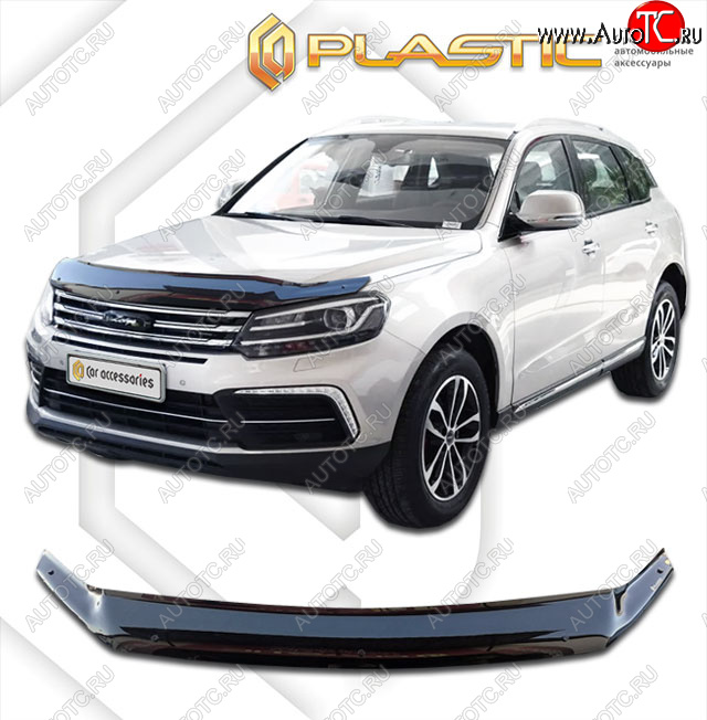 2 079 р. Дефлектор капота CA-Plastic  Zotye Coupa  B11F (2019-2021) (classic черный, без надписи)  с доставкой в г. Воронеж