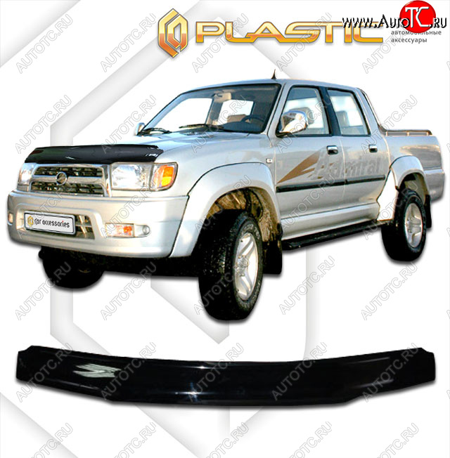 1 999 р. Дефлектор капота CA-Plastic  ZX Auto Admiral (2005-2009) рестайлинг (classic черный, без надписи)  с доставкой в г. Воронеж