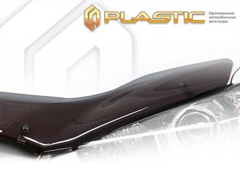 2 079 р. Дефлектор капота CA-Plastic Toyota Camry XV40 дорестайлинг (2006-2008) (classic полупрозрачный, без надписи)  с доставкой в г. Воронеж. Увеличить фотографию 1