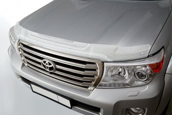 2 079 р. Дефлектор капота CA-Plastic  KIA Optima  3 TF (2010-2016) дорестайлинг седан, рестайлинг седан (серия ART белая)  с доставкой в г. Воронеж. Увеличить фотографию 2