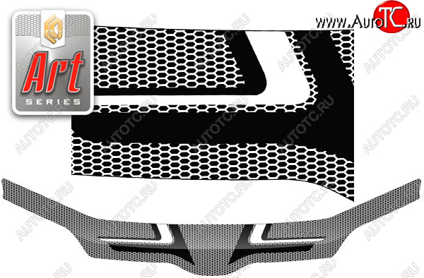 2 559 р. Дефлектор капота CA-Plastic  Toyota Succeed  XP50,XP160 (2014-2020) рестайлинг (Серия Art черная)  с доставкой в г. Воронеж