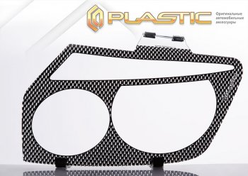1 999 р. Защита фар CA-Plastic  Toyota RAV4  XA30 (2003-2008) 5 дв. удлиненный дорестайлинг (Шелкография карбон серебро)  с доставкой в г. Воронеж. Увеличить фотографию 3