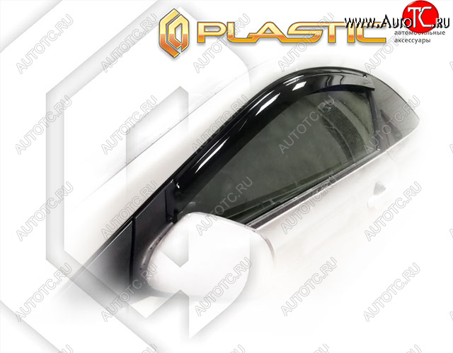 1 899 р. Ветровики дверей Classic полупрозрачный CA Plastic на Honda Civic Купе 2005-2010   с доставкой в г. Воронеж