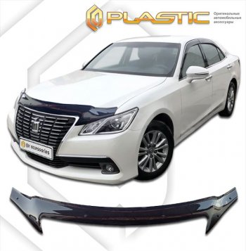 2 199 р. Дефлектор капота (exclusive) Classic черный CA Plastic на Toyota  Crown Royal Saloon 2012-2015  с доставкой в г. Воронеж. Увеличить фотографию 1