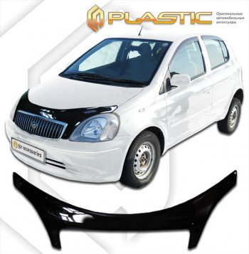2 399 р. Дефлектор капота (exclusive) Classic черный CA Plastic на Toyota Vitz Clavia 1999-2003  с доставкой в г. Воронеж. Увеличить фотографию 1