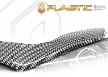 3 099 р. Дефлектор капота (exclusive) Шелкография карбон серебро CA Plastic на Opel Insignia  2011  с доставкой в г. Воронеж. Увеличить фотографию 1