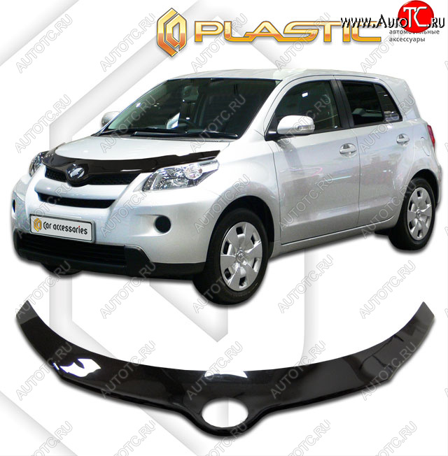 2 399 р. Дефлектор капота CA-Plastic Scion xD (2007-2014) (classic черный, без надписи)  с доставкой в г. Воронеж