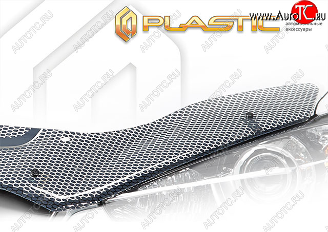 2 599 р. Дефлектор капота (правый руль) CA-Plastic  Nissan Primera  3 седан (2001-2008) P12 (серия ART графит)  с доставкой в г. Воронеж