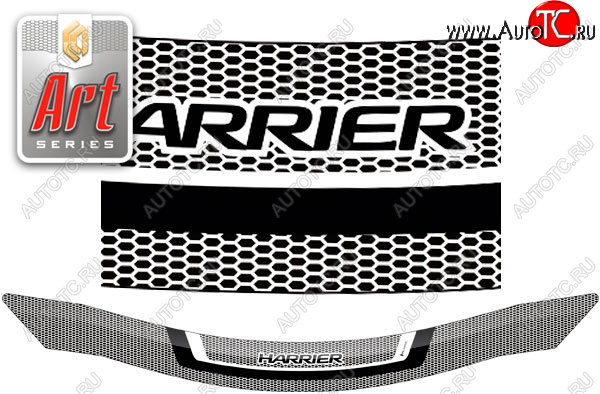 2 199 р. Дефлектор капота CA-Plastic  Toyota Harrier  XU80 (2020-2025) (серия ART графит)  с доставкой в г. Воронеж