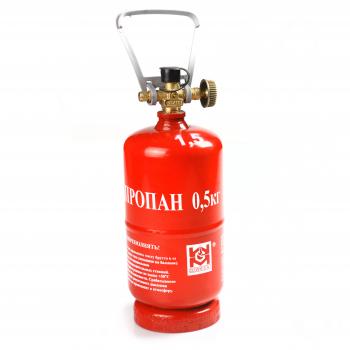 2 509 р. Баллон газовый стальной GZWM LPG BT-0,5, 1,2 л. Grotkuv (РП) GZWM lpg-bt-0,5  с доставкой в г. Воронеж. Увеличить фотографию 1