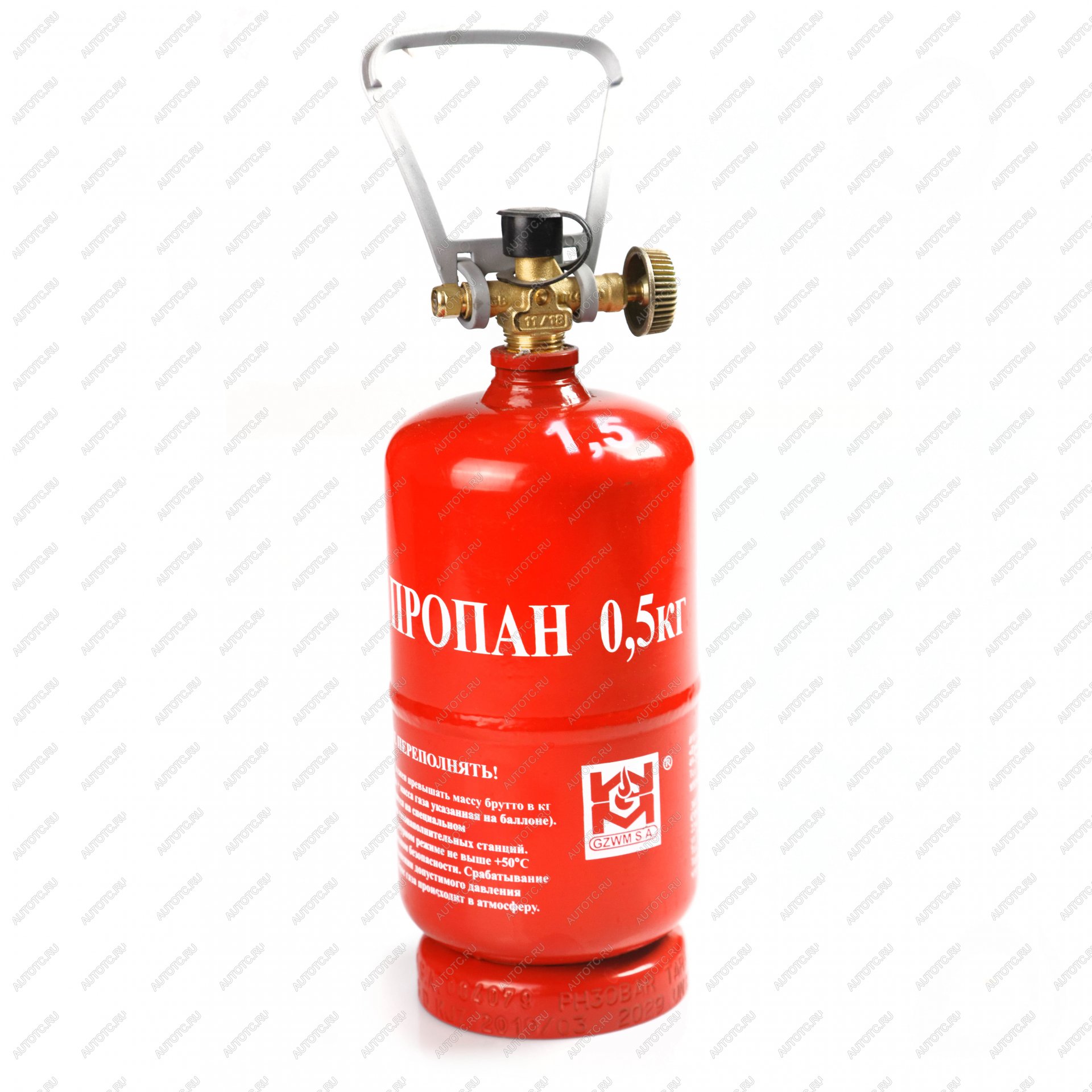 2 509 р. Баллон газовый стальной GZWM LPG BT-0,5, 1,2 л. Grotkuv (РП) GZWM lpg-bt-0,5  с доставкой в г. Воронеж