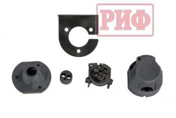 89 019 р. Бампер РИФ силовой задний Toyota Land Cruiser 76 2007+ с квадратом под фаркоп и фонарями РИФ rif076-21150  с доставкой в г. Воронеж. Увеличить фотографию 12