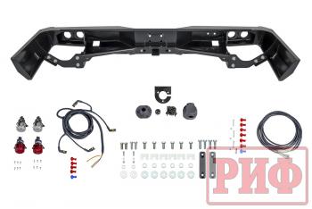 89 019 р. Бампер РИФ силовой задний Toyota Land Cruiser 76 2007+ с квадратом под фаркоп и фонарями РИФ rif076-21150  с доставкой в г. Воронеж. Увеличить фотографию 2
