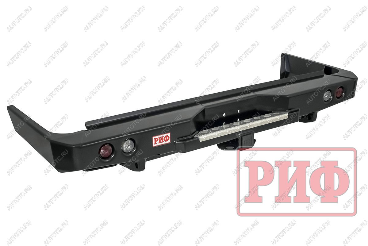 89 019 р. Бампер РИФ силовой задний Toyota Land Cruiser 76 2007+ с квадратом под фаркоп и фонарями РИФ rif076-21150  с доставкой в г. Воронеж