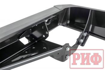 89 019 р. Бампер РИФ силовой задний Toyota Land Cruiser 76 2007+ с квадратом под фаркоп и фонарями РИФ rif076-21150  с доставкой в г. Воронеж. Увеличить фотографию 8