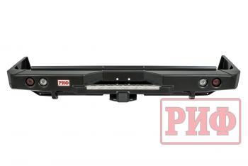 89 019 р. Бампер РИФ силовой задний Toyota Land Cruiser 76 2007+ с квадратом под фаркоп и фонарями РИФ rif076-21150  с доставкой в г. Воронеж. Увеличить фотографию 4