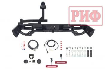 114 109 р. Бампер РИФ силовой задний Toyota Land Cruiser 76 2007+ с квадратом под фаркоп, калиткой и фонарями РИФ rif076-21125  с доставкой в г. Воронеж. Увеличить фотографию 8
