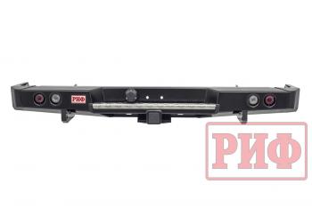 74 999 р. Бампер РИФ силовой задний Toyota Land Cruiser 78 2007+ с квадратом под фаркоп и фонарями РИФ rif078-21150  с доставкой в г. Воронеж. Увеличить фотографию 3