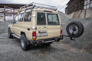 100 649 р. Бампер РИФ силовой задний Toyota Land Cruiser 78 2007+ с квадратом под фаркоп, калиткой и фонарями РИФ rif078-21125  с доставкой в г. Воронеж. Увеличить фотографию 4