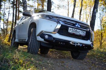 39 519 р. Бампер РИФ силовой передний Mitsubishi Pajero Sport 2015-2020 дизель под площадку для лебёдки RIFPS3-33003 РИФ rifps3-10070  с доставкой в г. Воронеж. Увеличить фотографию 16