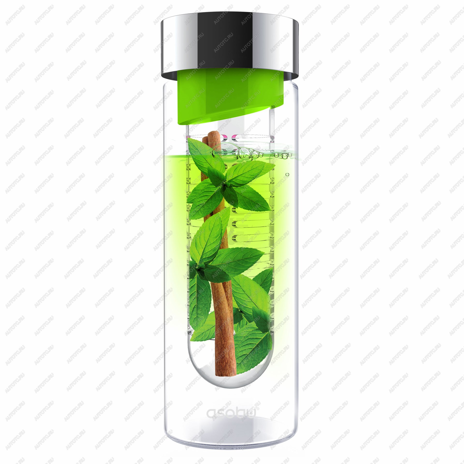 1 679 р. Бутылка FLAVOUR IT, 480 мл, серебряный зеленый ASOBU swg11.04-16-green  с доставкой в г. Воронеж