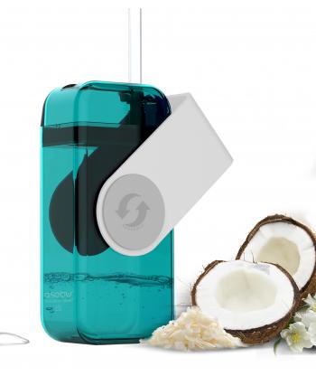 1 189 р. Бутылка JUICY DRINK, 290 мл, бирюзабелый ASOBU jb300.01-white  с доставкой в г. Воронеж. Увеличить фотографию 3