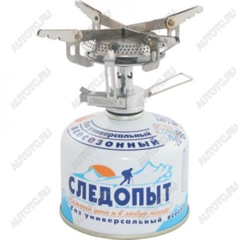 1 399 р. Горелка газовая портативная СЛЕДОПЫТ "Маленький костерок" резьбовой баллон СЛЕДОПЫТ pf-gsp-s03  с доставкой в г. Воронеж