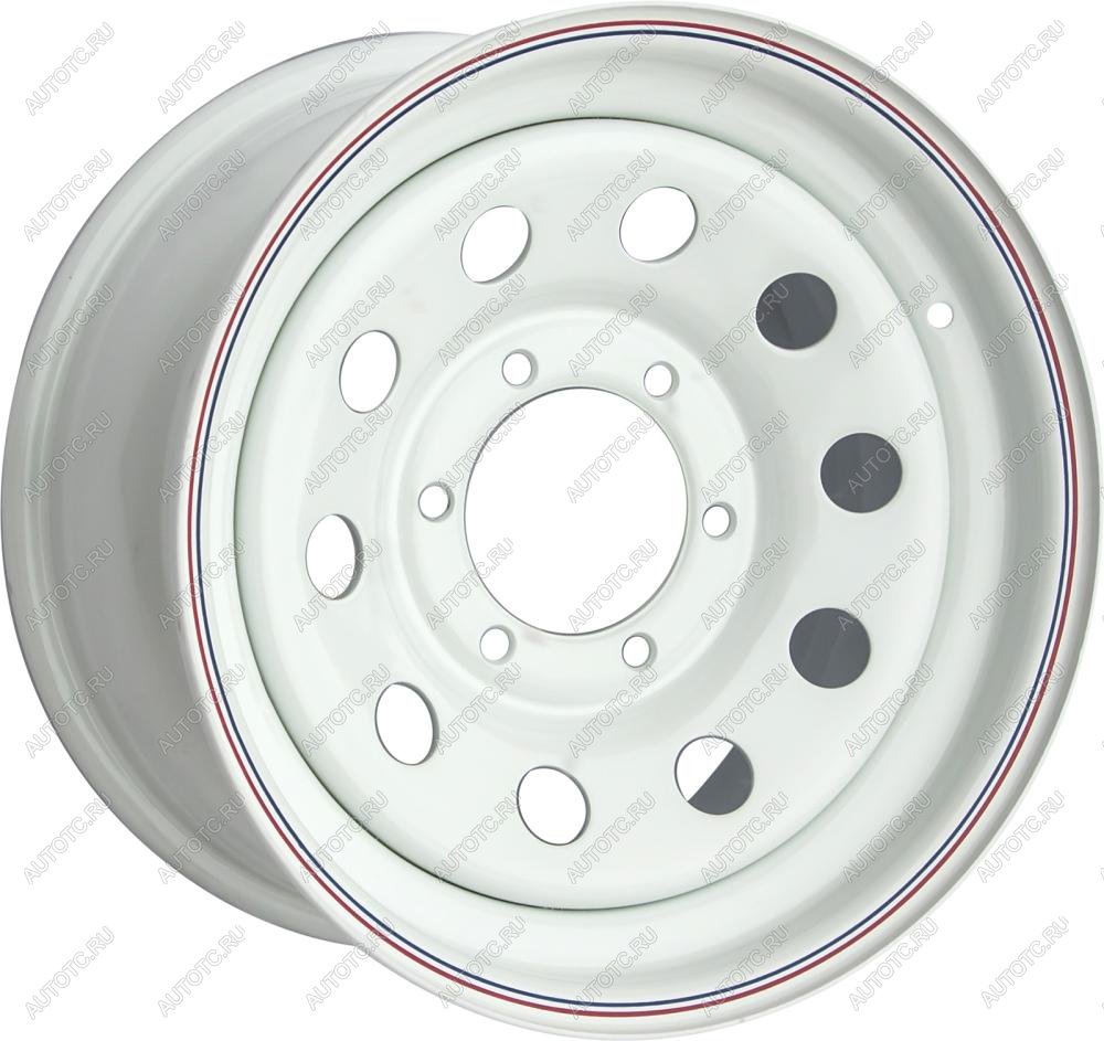 6 279 р. Диск усиленный стальной белый 6x139,7 7xR16 d110 ET+30 OFF-ROAD Wheels 1670-63910wh-30  с доставкой в г. Воронеж