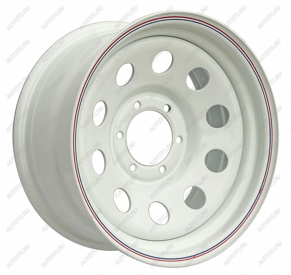 6 629 р. Диск усиленный стальной белый 6x139,7 8xR16 d110 ET+10 OFF-ROAD Wheels 1680-63910wh-10  с доставкой в г. Воронеж