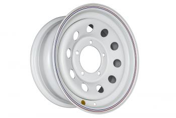 5 699 р. Диск усиленный УАЗ стальной белый 5x139,7 7xR15 d110 ET+25 OFF-ROAD Wheels 1570-53910wh-25  с доставкой в г. Воронеж. Увеличить фотографию 1