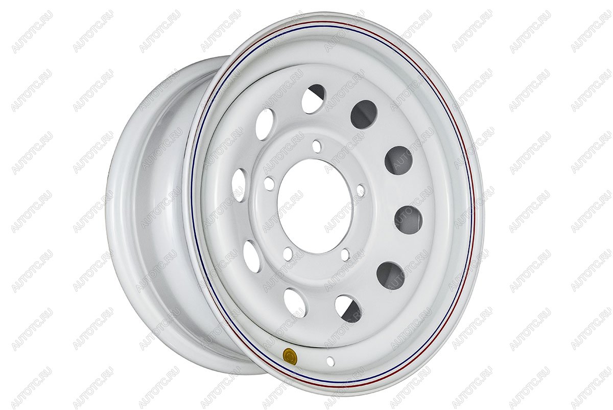 5 699 р. Диск усиленный УАЗ стальной белый 5x139,7 7xR15 d110 ET+25 OFF-ROAD Wheels 1570-53910wh-25  с доставкой в г. Воронеж