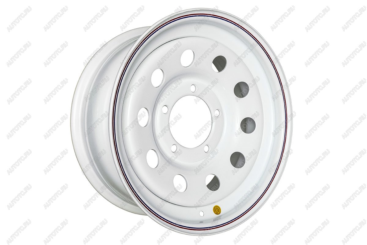 6 279 р. Диск усиленный УАЗ стальной белый 5x139,7 7xR16 d110 ET+15 OFF-ROAD Wheels 1670-53910wh-15  с доставкой в г. Воронеж