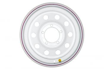 4 699 р. Диск усиленный УАЗ стальной белый 5x139,7 7xR16 d110 ET+30 OFF-ROAD Wheels 1670-53910wh-30  с доставкой в г. Воронеж. Увеличить фотографию 2