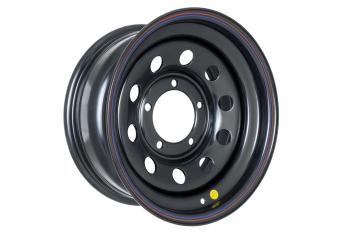 5 699 р. Диск усиленный УАЗ стальной черный 5x139,7 7xR15 d110 ET+25 OFF-ROAD Wheels 1570-53910bl-25  с доставкой в г. Воронеж. Увеличить фотографию 1