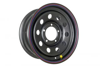 6 759 р. Диск усиленный УАЗ стальной черный 5x139,7 7xR16 d110 ET+15 OFF-ROAD Wheels 1670-53910bl-15  с доставкой в г. Воронеж. Увеличить фотографию 1