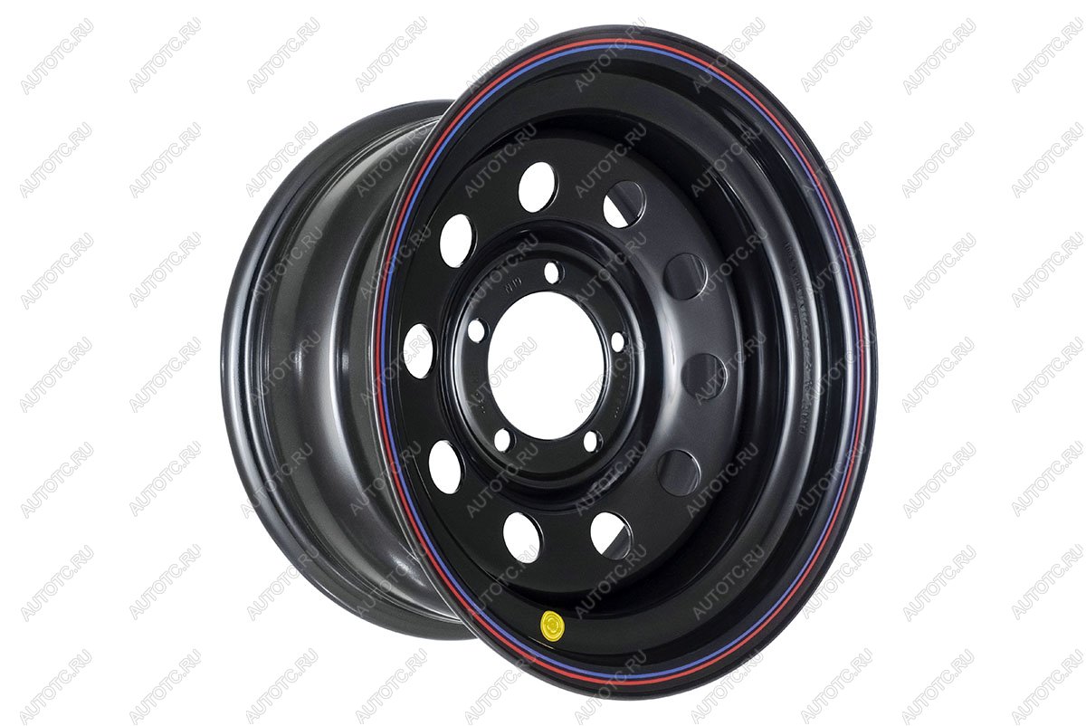 6 649 р. Диск усиленный УАЗ стальной черный 5x139,7 8xR16 d110 ET+15 OFF-ROAD Wheels 1680-53910bl-15  с доставкой в г. Воронеж